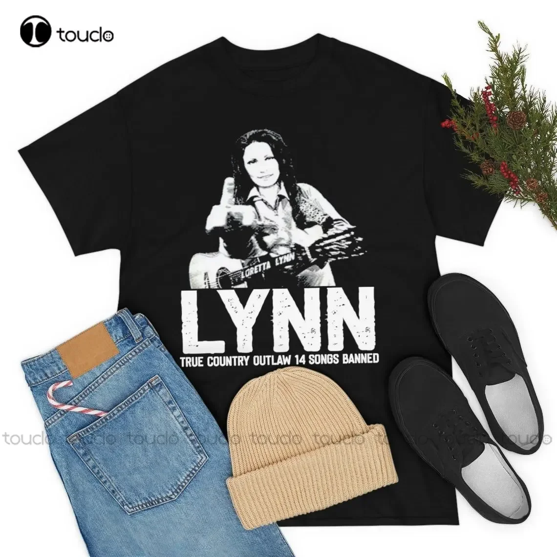 Distressed Retro Loretta Lynn Country Outlaw T Shirt - Country Music Daddy Shirt Outdoor Simple Vintag Casual T Shirts Xs-5Xl