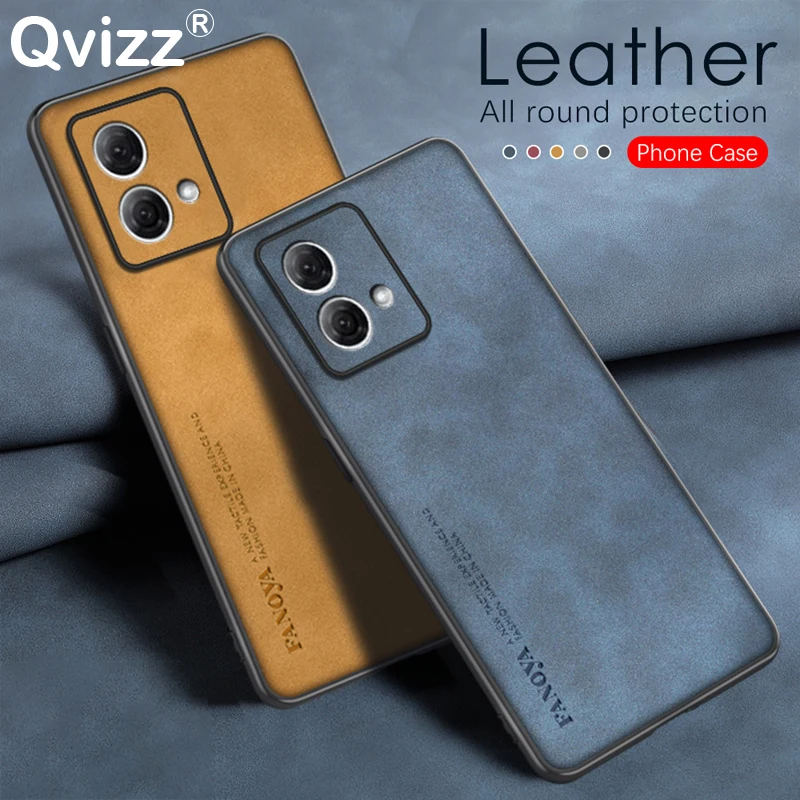 for Motorola Moto G84 G 84 Phone Case Luxury Leather Frosted Ultra-thin Shockproof Soft Edges Hard Cover MotorolaMotoG84 XT2347