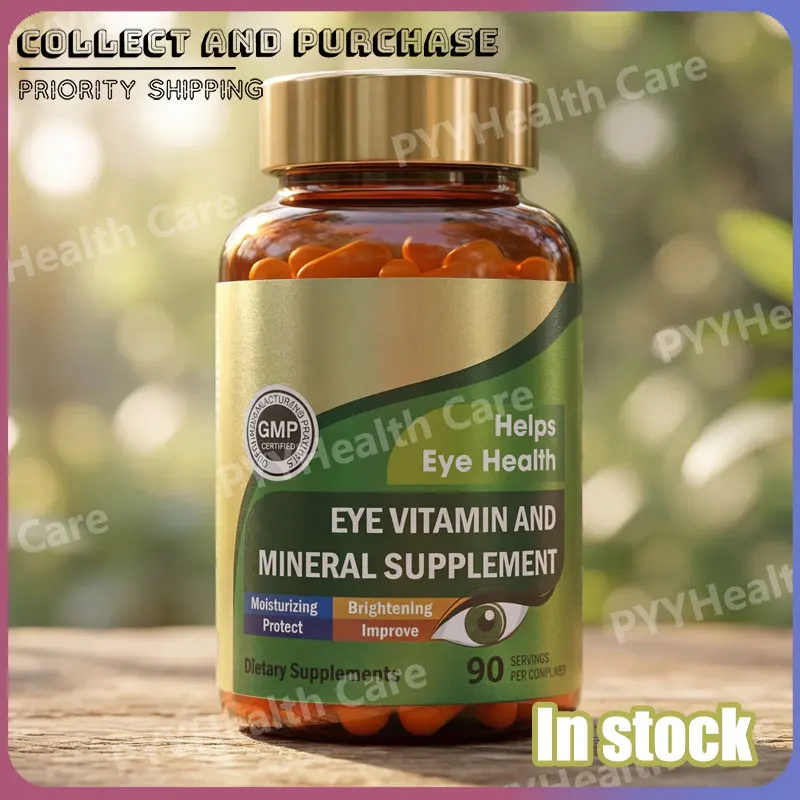 Lutein Eye Vitamins Health Capsules with Lutein, Zeaxanthin and Zinc Daily Eye Nutrition Support for Vision Care