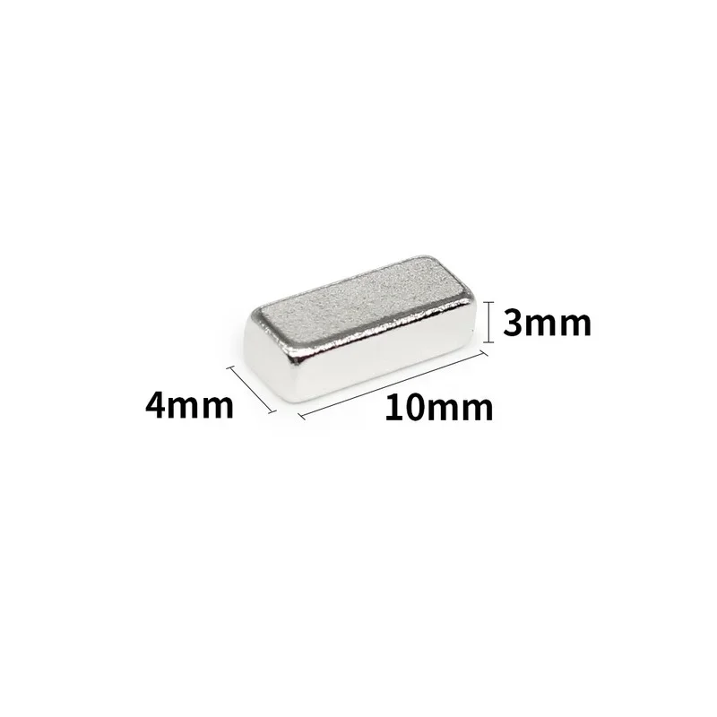 10~500PCS 10x4x3mm Block Neodymium Magnet 10x4x3mm Super Powerful Magnet Permanent Magnetic Rectangle Magnet 10*4*3mm