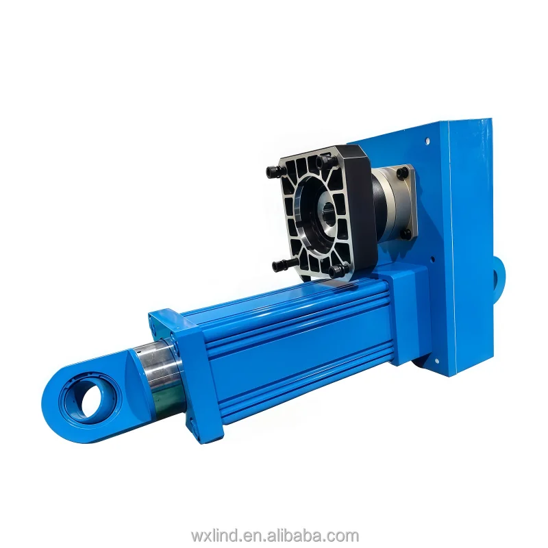 LIND LDE125 100mm Stroke 6.5T Y-hinge Transition Installation Bearing izable Aluminum Rotary Cylinder Industrial