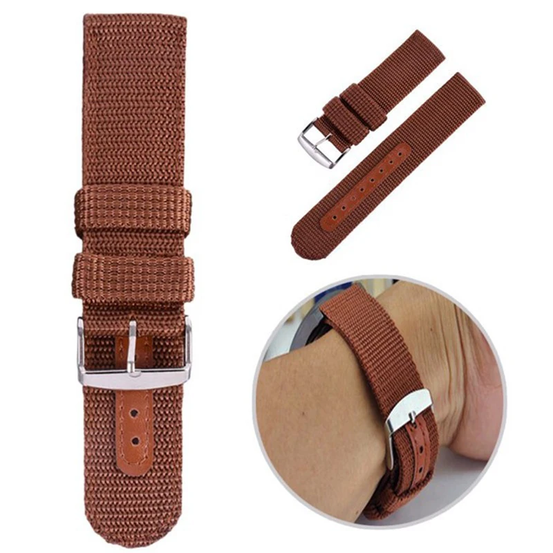 UTHAI Nylon Straps 18mm 20mm 22mm 24mm Sports Waterproof Nylon Watch Band  Thickened Nylon Canvas Watch Strap Wristband Z114