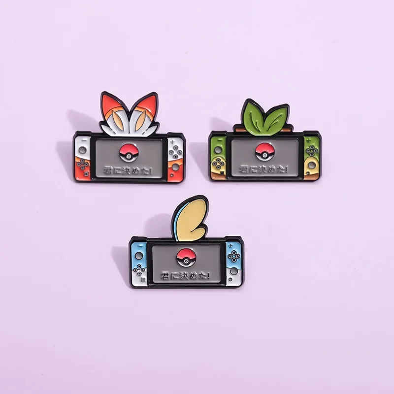 Anime Pokemon Metal Badge Cartoon Game Enamel Pines Backpack Brooches Accessories for Women Man Decorated Jewelry Gifts