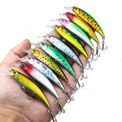 1pcs 9g 8cm Fishing Lures Minnow Wobbler Sinking Bass Trolling Artificial Hard Bait Crankbait Carp Pesca Fishing Tackle