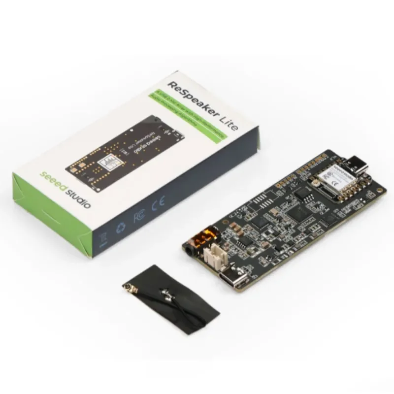 Seeed ReSpeaker Lite 2 Mic Array ESPHome Assistant ESP32S3 voorgesoldeerd/Mono ingesloten luidspreker-4R 5W/Acrylbehuizing Optioneel