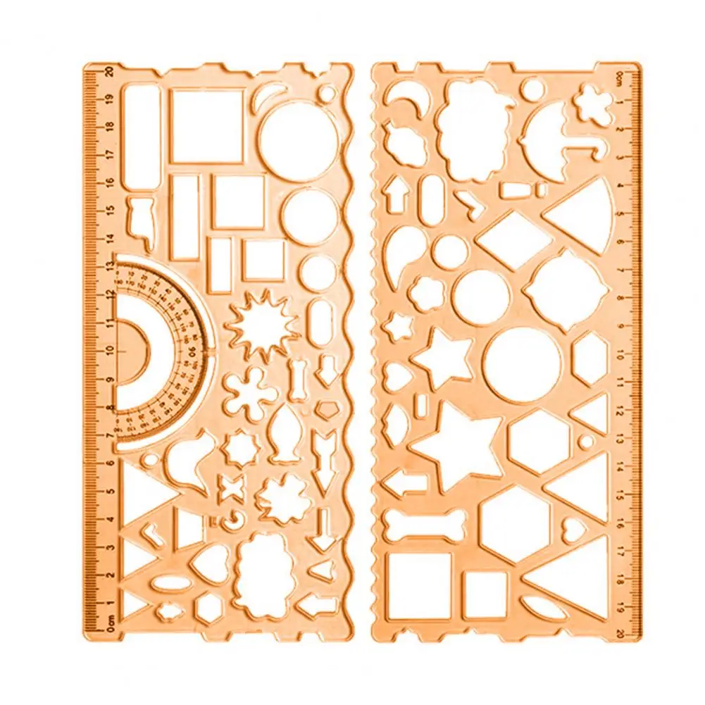 Study School Supplies Oval Geometric Template Curve Pattern Ruler for School