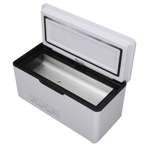 علبة ثلاجة أنسولين محمولة للسيارة ، USB صغير ، درجة حرارة ثابتة ، شاشة LED ، نوع زر ثلاجة الطب أفضل 8 مبردات صغيرة لمبيعات الأدوية - رقم 7