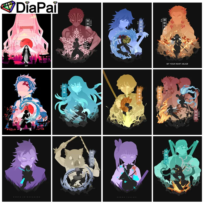 

Квадратная/круглая алмазная 5D картина DIAPAI «сделай сам», вышивка крестиком «портрет мальчика и девочки», полный семейный декор