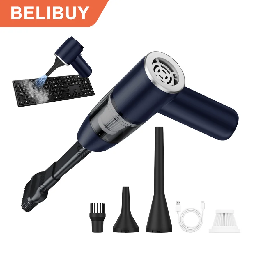 BELIBUY Car Vacuum Cleaner Cordless Handheld Household Vacuum Cleaner Strong Suction Home Appliance High Power Carpet Cleaner