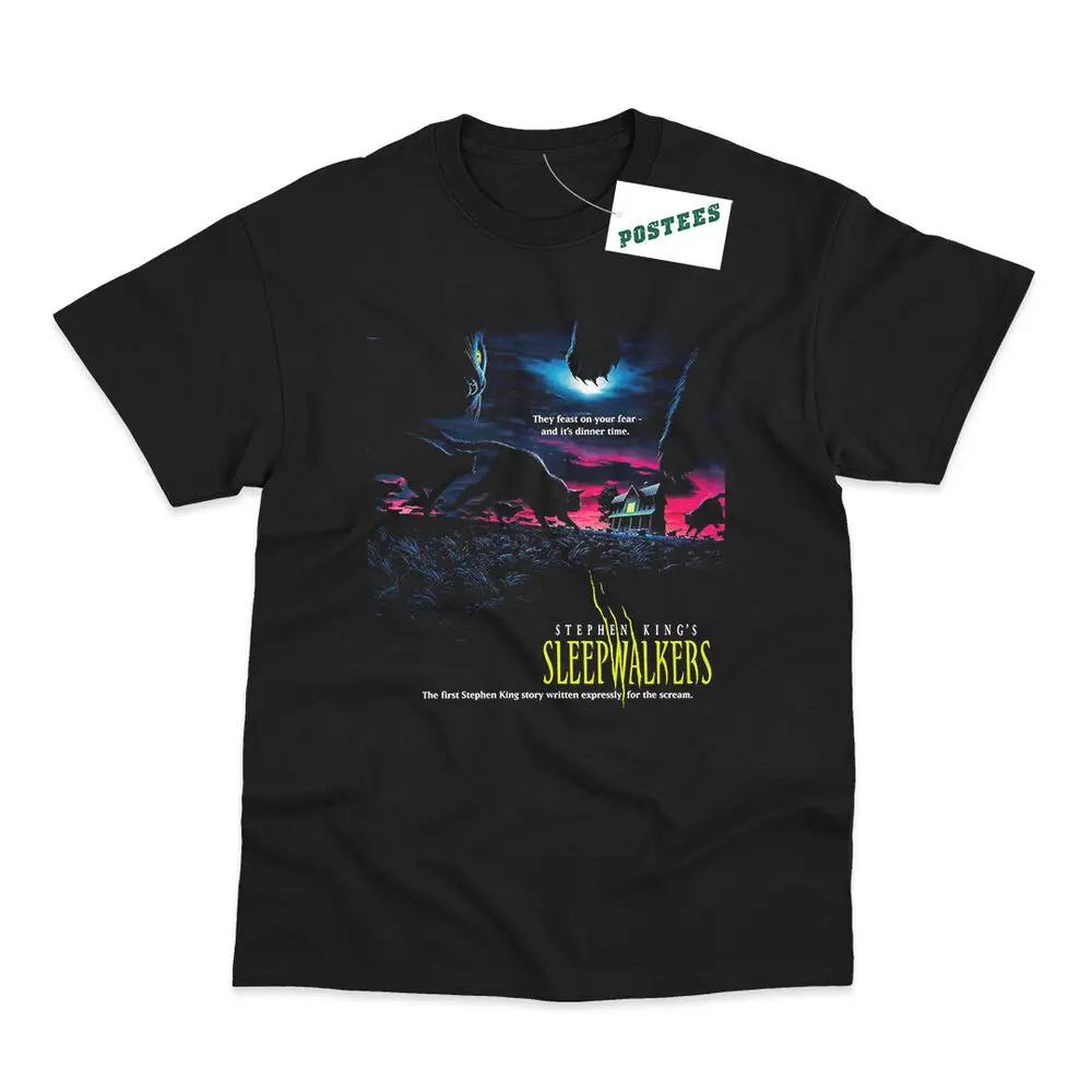 Retro Movie Poster Inspired By Stephen Kings Sleepwalkers DTG Printed T-Shirt