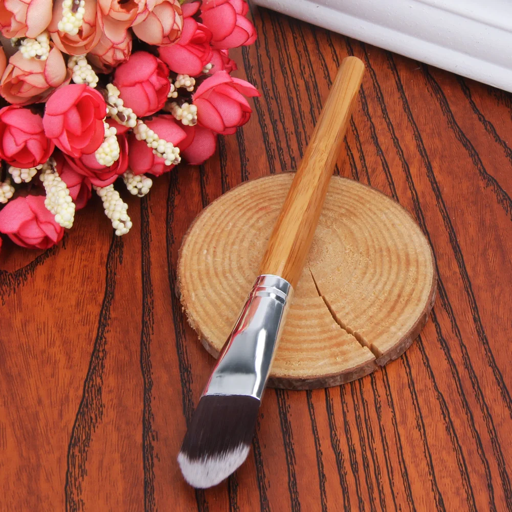Foundationborstels Multifunctionele wasbare maskers Borstel Bamboe handvat Herbruikbaar Valentijnsdagcadeau voor vrouwen Gezichtsschoonheidstool