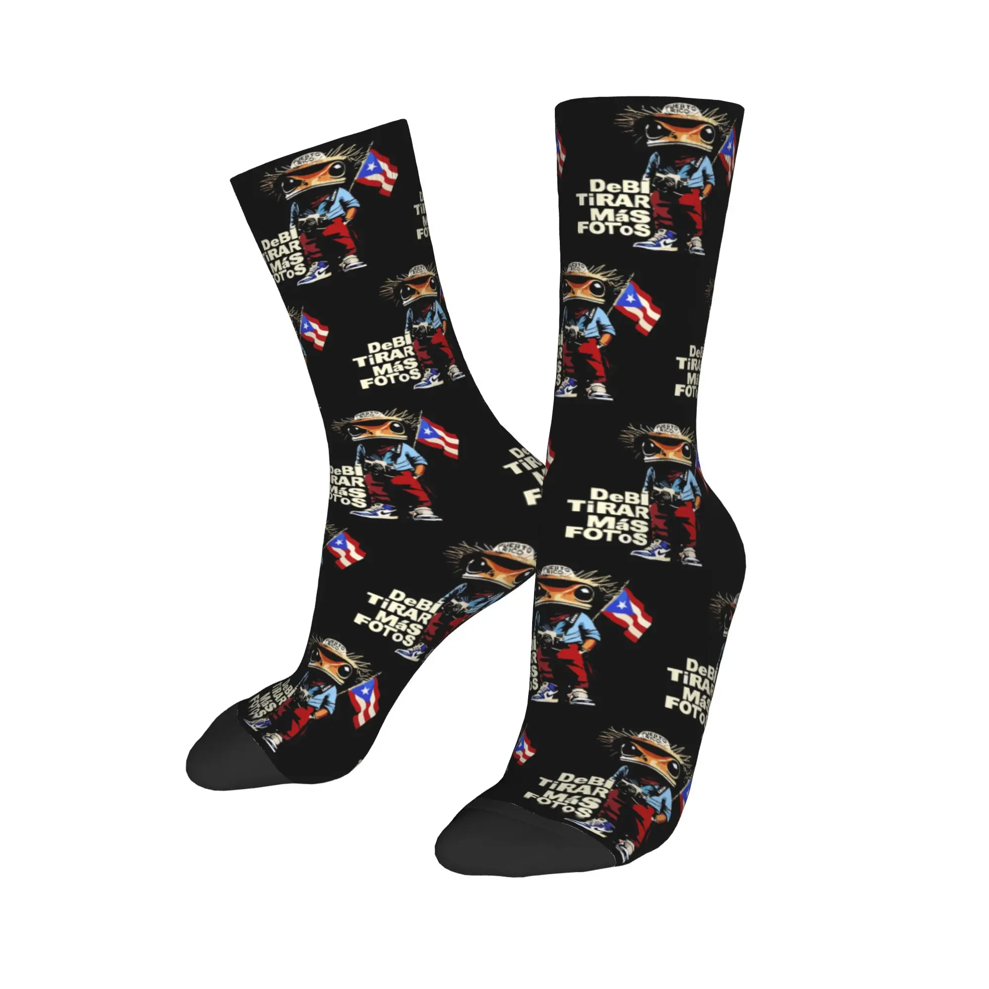 

Autumn Winter Fashion Unisex Art Bad Bunny Debi Tirar Mas Fotos Socks Non-slip Crew Socks