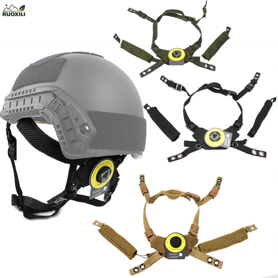 

Tactical Helmet Pads and Helmet Adjustable 4 Points Suspension System with Bolts and Screws for Tactical Fast Helmet Accessory