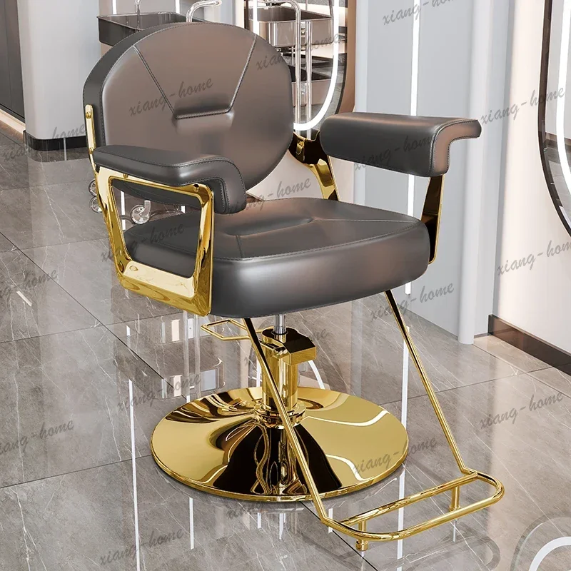 Factory Direct Luxury Aesthetic Barber Chair Shampoo Supplies Luxury Hair Barber Chair Nordic Modern Aesthetic Vintage Commercia