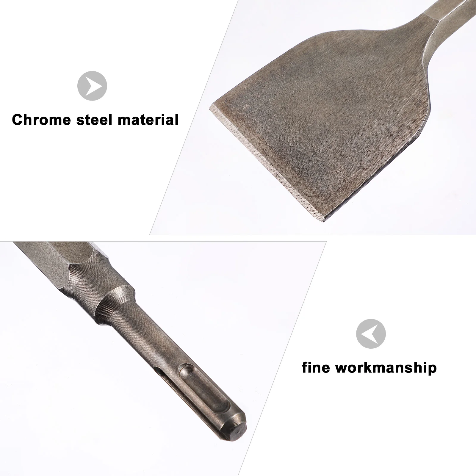 

Chisel Set Concrete Grooving Tools Masonry Hammer Drill Tile Removal Bent Sturdy Wear Resistant Corrosion Proof Environmental