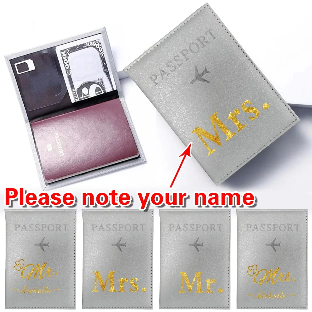 

Personalized Customized Name Passport Business Travel Credit Card Passport Storage Bag Travel Certificate Storage Accessories