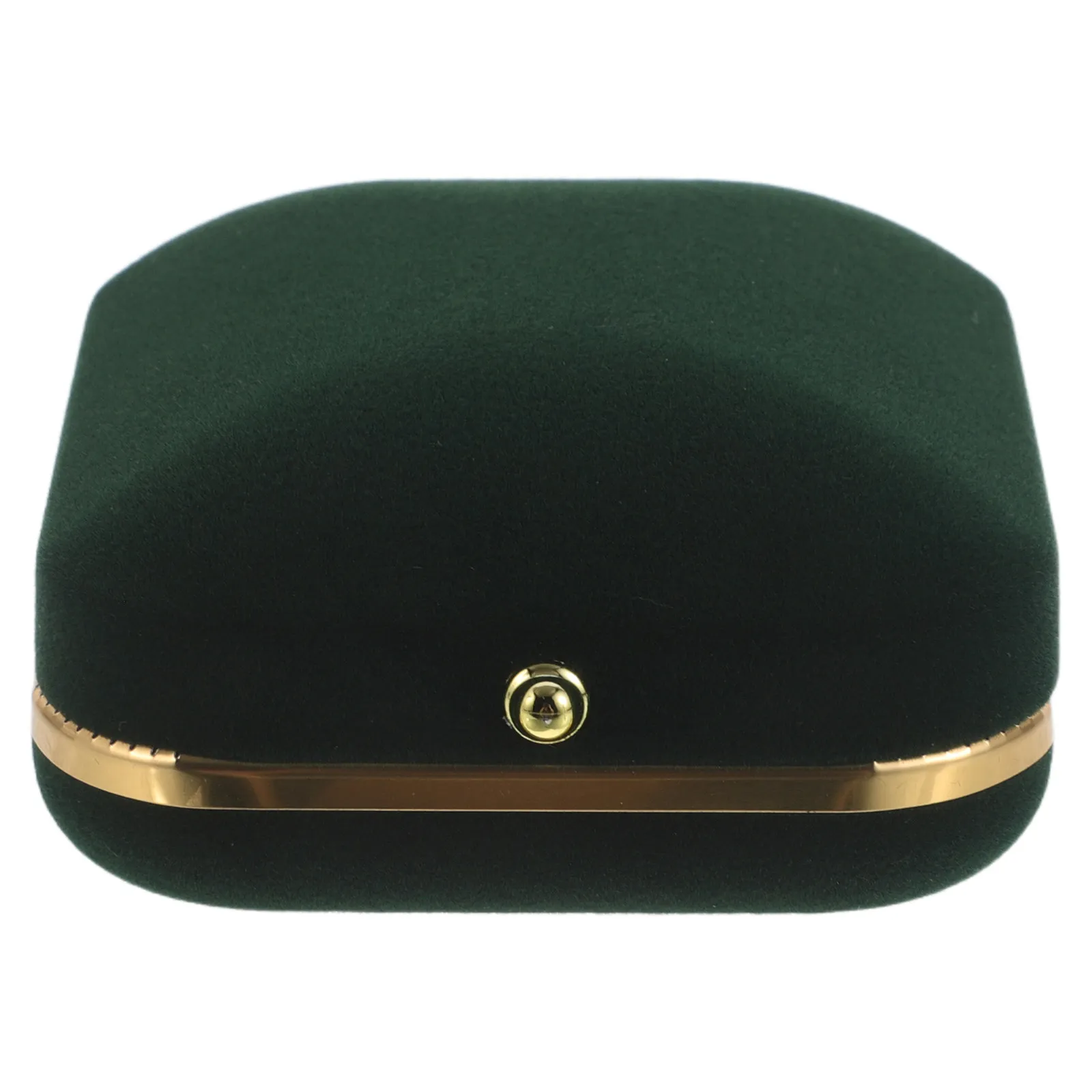 Refined Round Edge Jewelry Storage Box for Necklaces Pendants Anti Scratch Protection Smooth Opening Lid 3.7x2.8x1.8 Inch Gift
