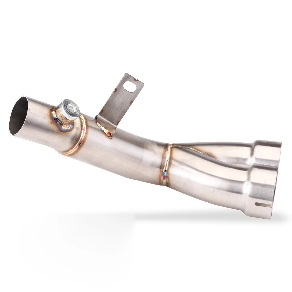 

Motorcycle Exhaust Adapter Tube For Yamaha YZF-R6 2006-2024 Stainless Middle Link Pipe Connect Original Muffler