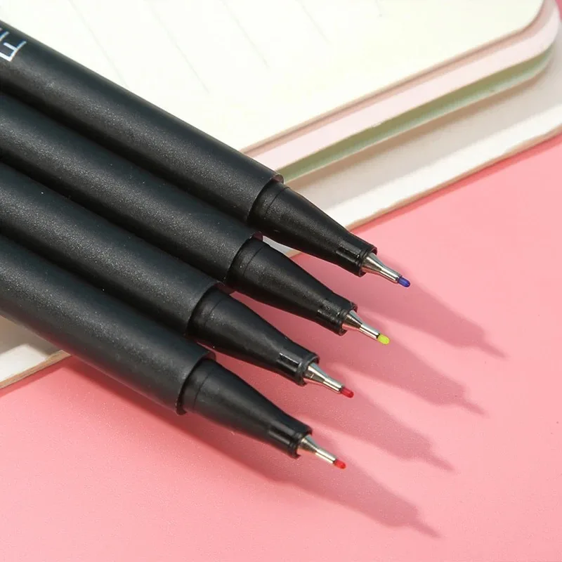 12–100 Farben feine Linien, 0,4 mm feine Spitze, Aquarell-Marker für Manga-Kunst, Skizzieren, Schule, Schreibwaren, Künstler, Bürobedarf – Detail 4