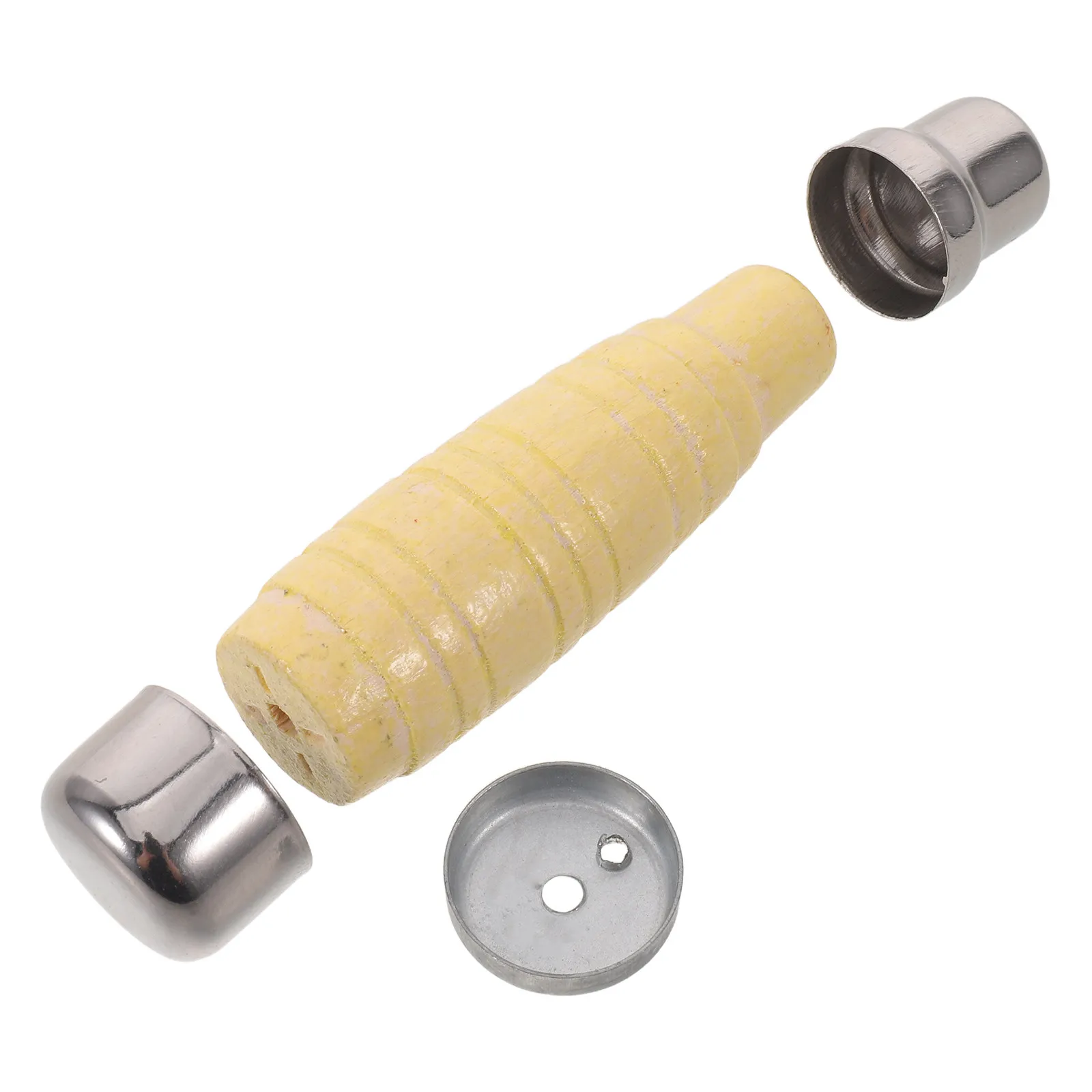 Wooden Knife Handle Kit Ergonomic Round Handle Non-Slip Grip for Kitchen Knife Restoration Butcher Chef Replacement Accessories