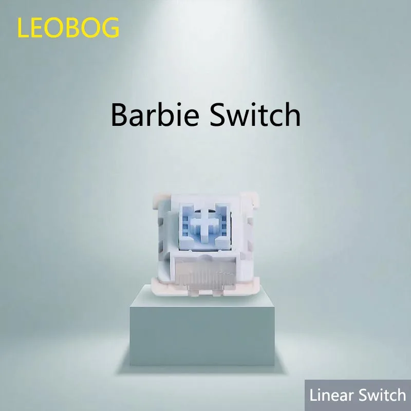 

LEOBOG Barbaby HIFI линейный переключатель 5-контактный RGB триггер 28 г быстрый POM горячая замена механическая клавиатура игровые переключатели заводская смазка
