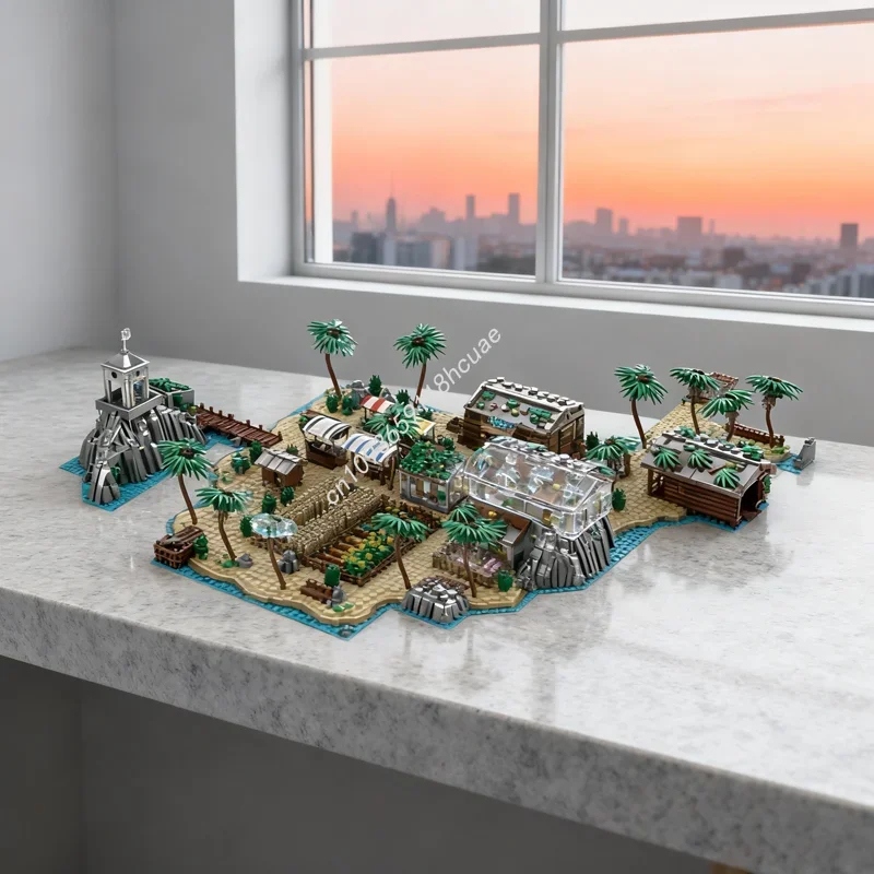 

11021pcs MOC Pirate Island Bay Beach Extension Model Building Christmas gift blocks creative idea Education toys Kids Birthday