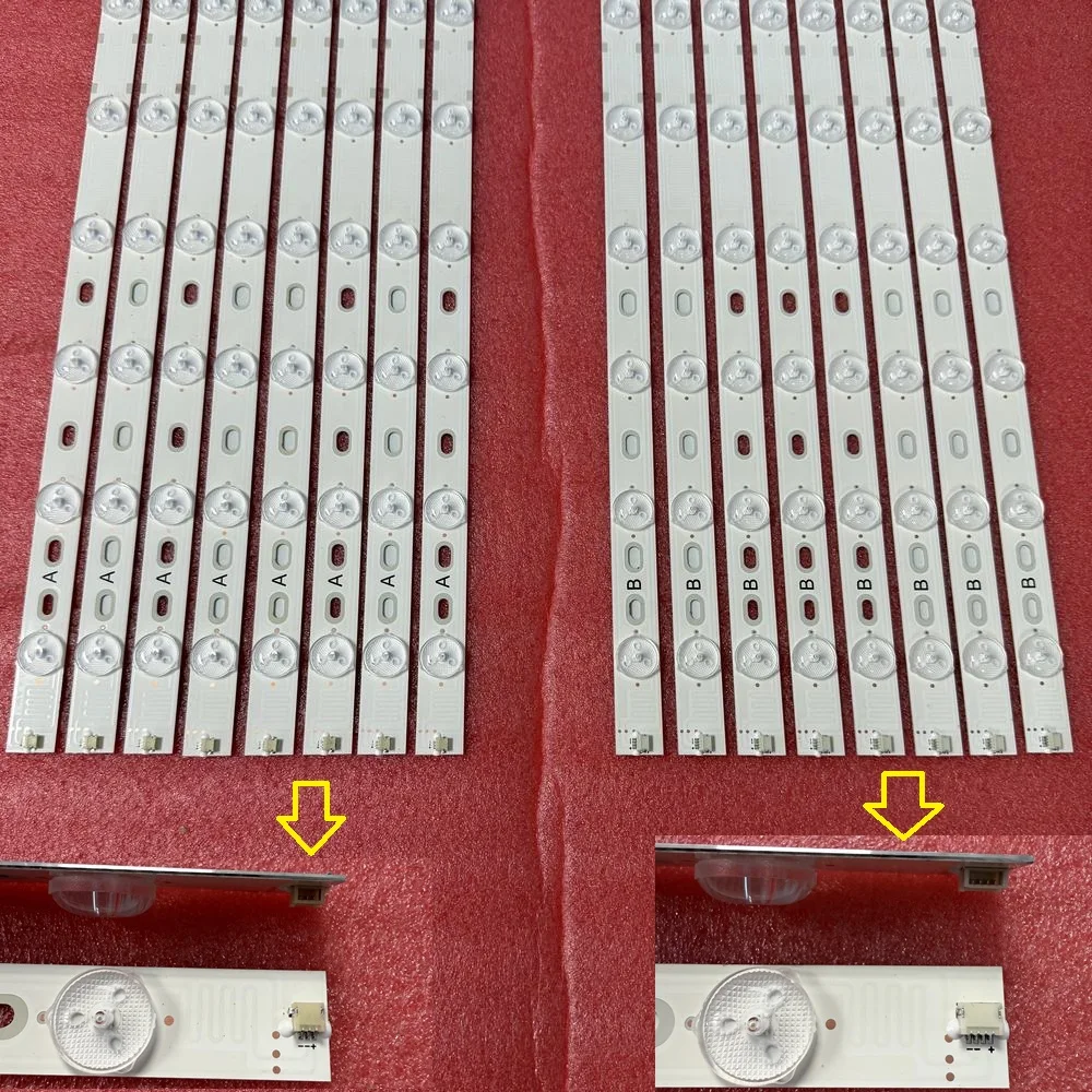 16pcs/set LED Backlight Strip 12LED For Vizio M65E0 V655G9 8A+8B 09810108CD13 109810108CD14