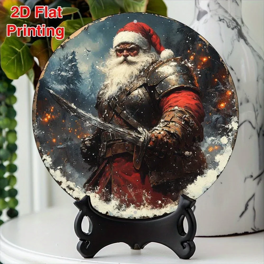 Брендовая алюминиевая круглая вывеска 8x8 дюймов 2D Flat - Кухня Домашний декор в деревенском стиле, настенная подвесная табличка, идеальный подарок на весенний день отца