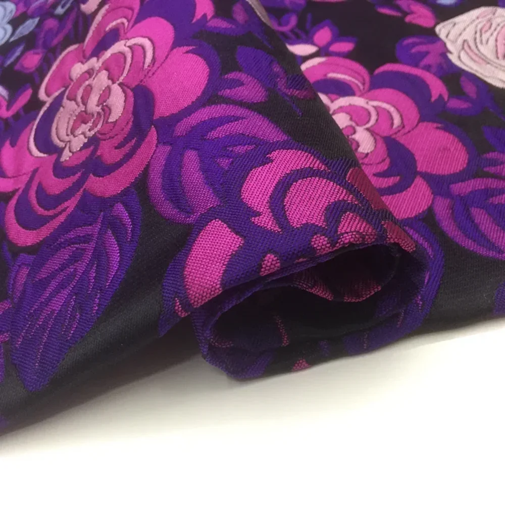 

Yarn Dyed Brocade Jacquard Fabric Flower Dress Children's Suit Fashion Cloth Design for Sewing Wholesale Material by the Meter