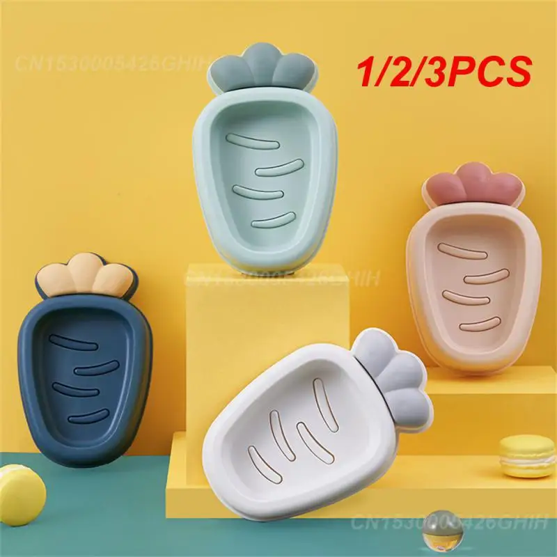 1/2/3PCS Travel Bath Soap Box Creative Nordic Style Color Box Portable Soap Dishes Soap Rack Distinctive Durable