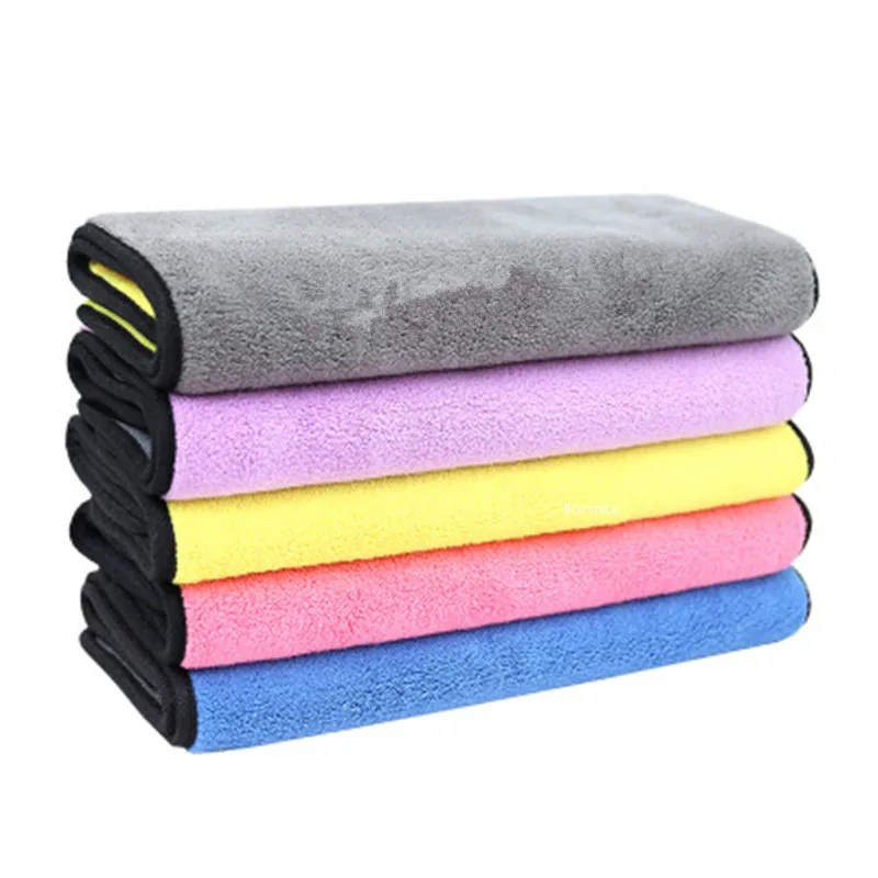 400GSM Car Microfiber Towel Wash Cloth Auto Cleaning Door Window Care Thick Strong Water Absorption Automobile Accessories
