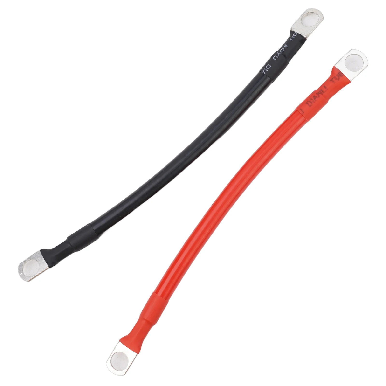 12V 24V Battery Synchronization Cable Pair Built with 25mm2 Tinned Copper Wire and Heat Resistant PVC Insulation 19cm Per Cable