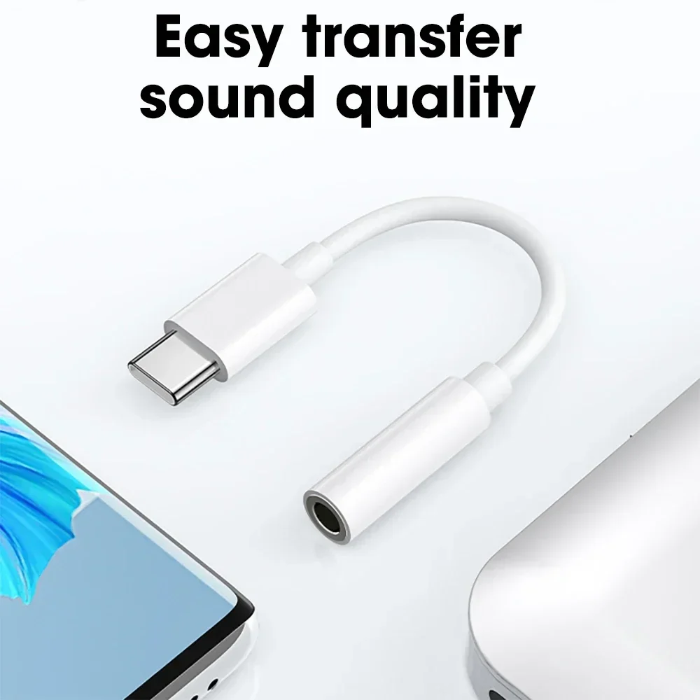 Type-C to 3.5mm Headphone Adapter For iPhone 15 15Plus 15Pro Max Accessories USB Type C Audio Aux Connector Adapters Cable - náhled 5