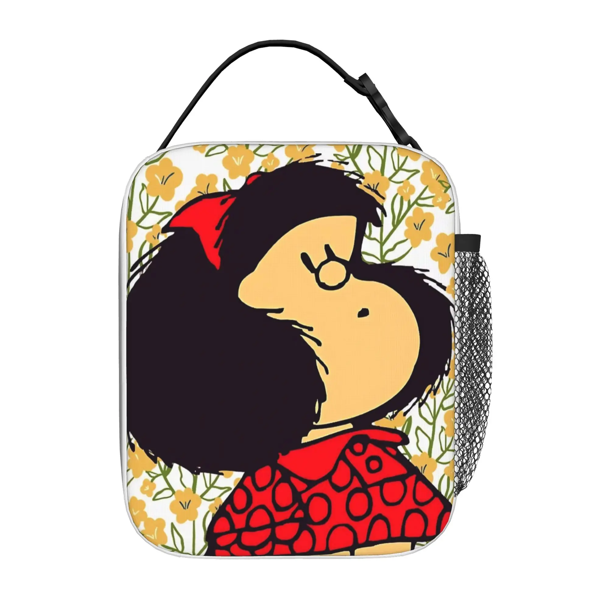 Cartoon M-Mafaldas Thermal Insulated Lunch Bags for School  Reusable Bento Box Cooler Thermal Food Box
