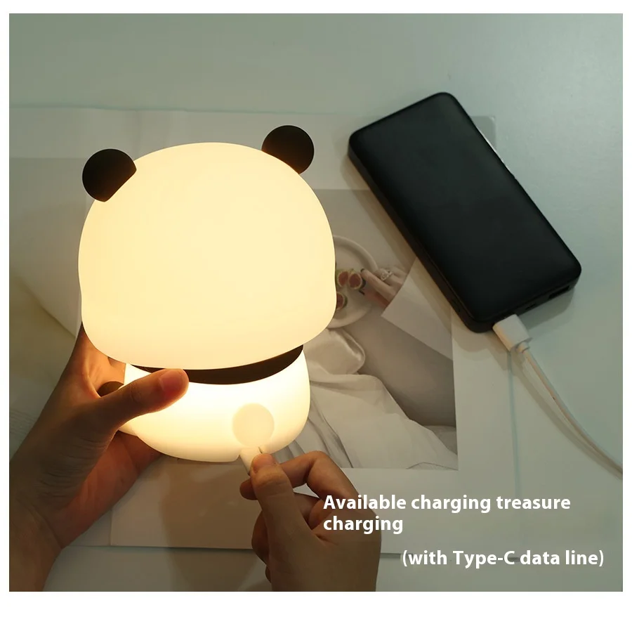 Kawaii Bär Panda Bubu Und Dudu Led Nachtlicht Lampe Niedlichen Cartoon Nachtlicht Tier Schlafzimmer Dekorative Wohnzimmer Puppen Geschenke