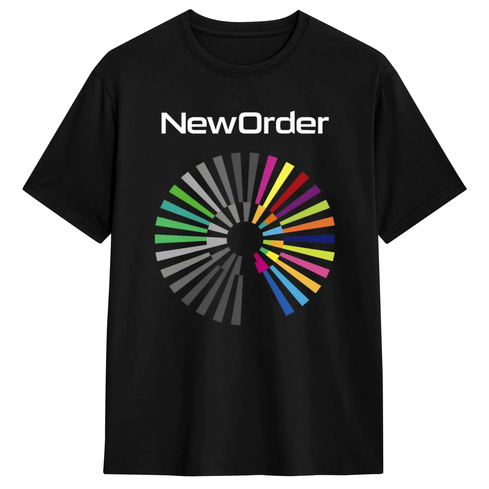 New Order Power Corruption And Lies Color Wheel T Shirts 100 Cotton Tshirt for Men Y2K Funny Custom DIY Short Sleeve Top Tees