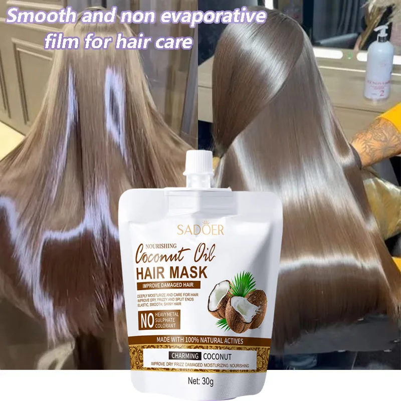 Magische Keratin-Haarmaske, 5 Sekunden Reparatur für beschädigtes, krauses Haar, weich, glatt, glänzend, feuchtigkeitsspendend, nährendes Haarwurzelpflegeprodukt