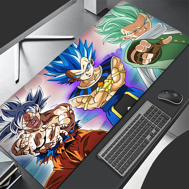 Tapis de souris pour ordinateur, grand tapis de souris Dragon BallZ DBZ, tapis de clavier pour gamer, grand tapis de bureau pour PC, tapis souris