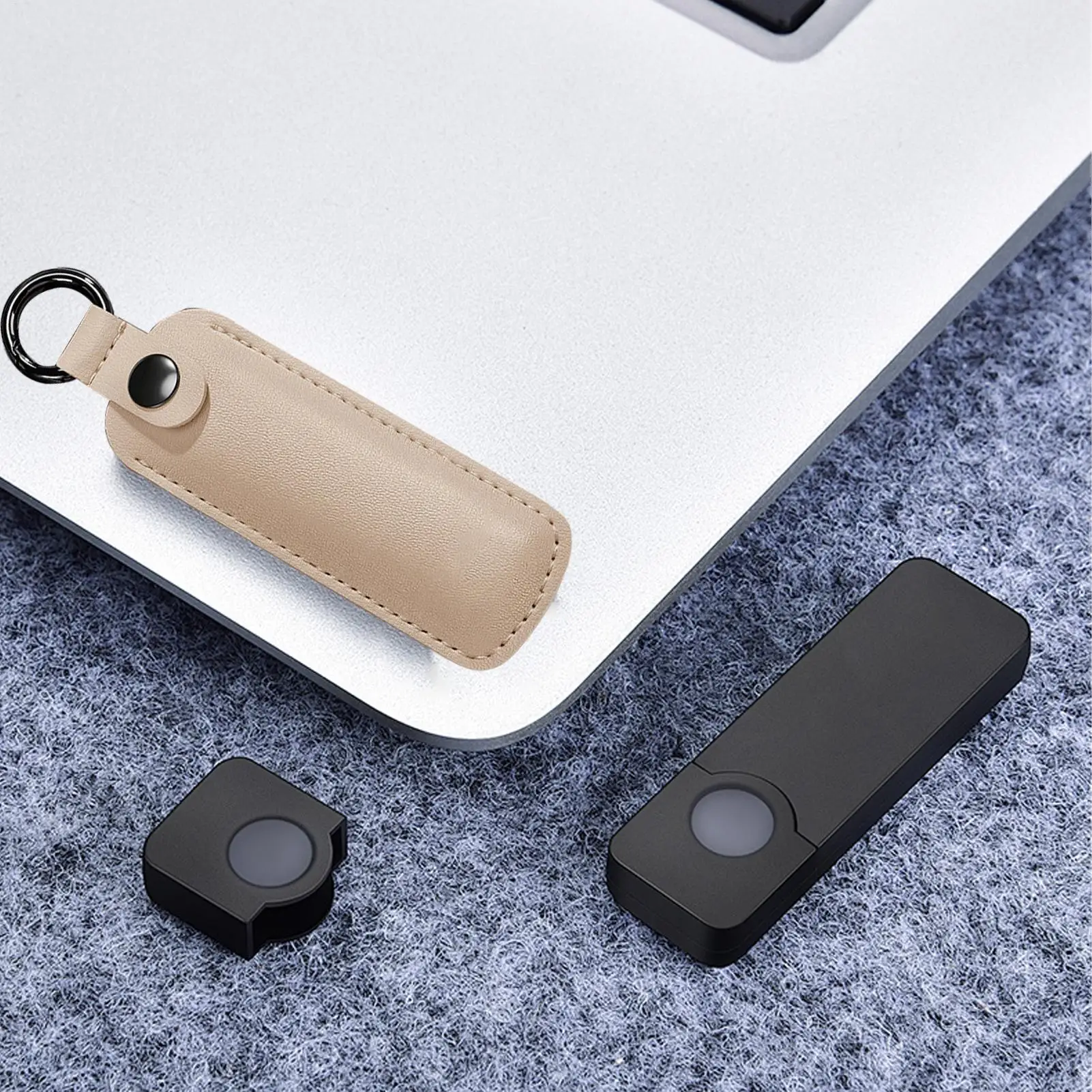 Key Ring Holder U Disk Pouch Protective Cover Anti Lost Flash Drive Case PU Leather USB Flash Drive Memory Sticks Storage Bags