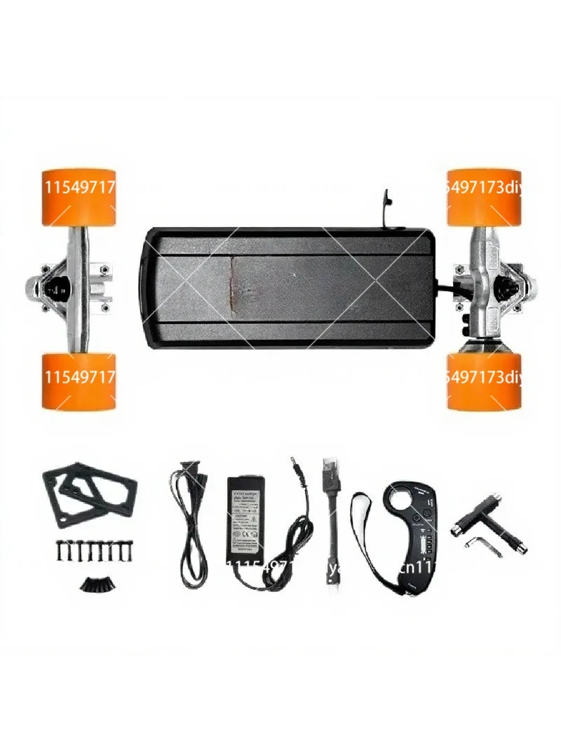 Electric Skateboard Remote Control Battery Box Charger Dual Mode Single Drive Assembly Kit