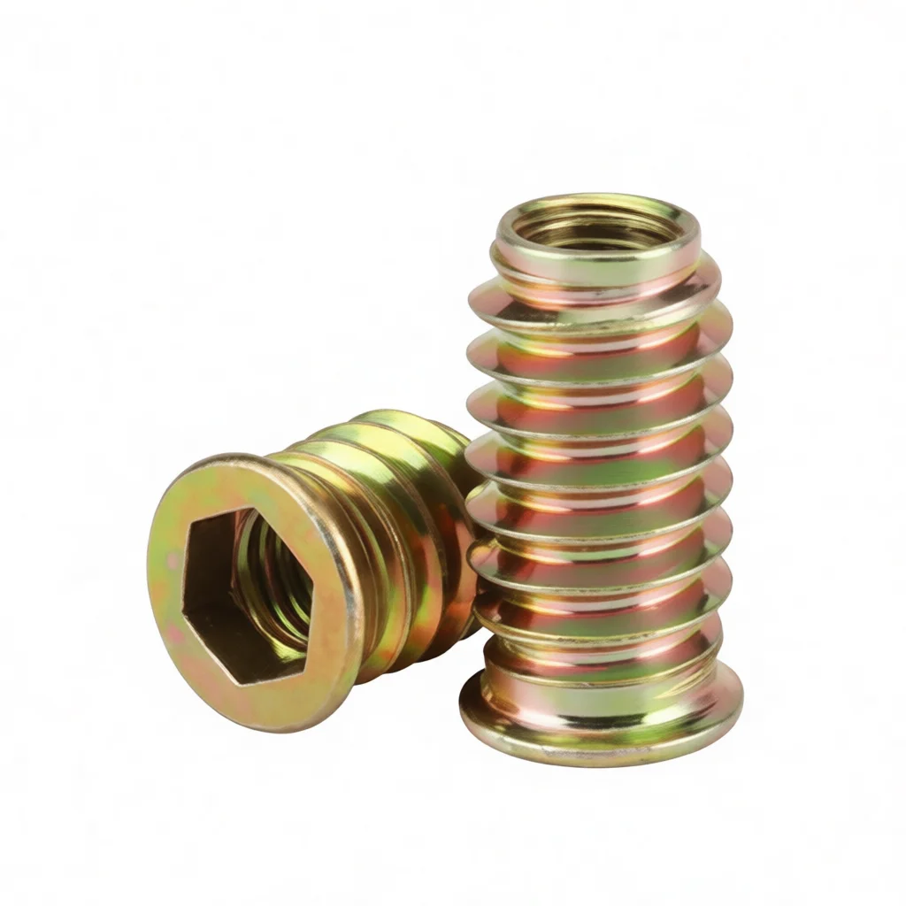Furniture Hardware Threaded Inserts - Hex Socket Threaded Inserts For Furniture