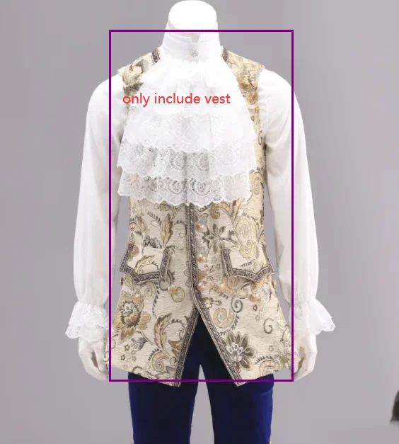 

Baroque Rococo period vest customization only vest