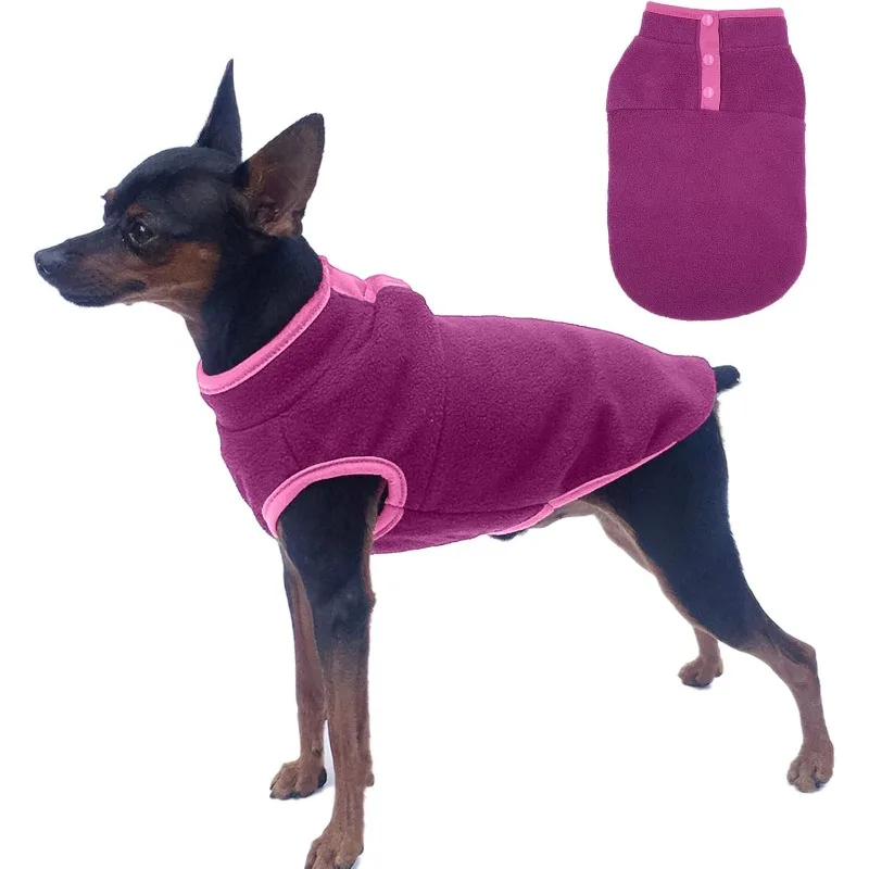 

Deer Dog Warm Clothes Fleece Dog Jacket Warm Pet Winter Coat Puppy Clothes Vest Soft Doggie Clothing for Small Dogs Costume