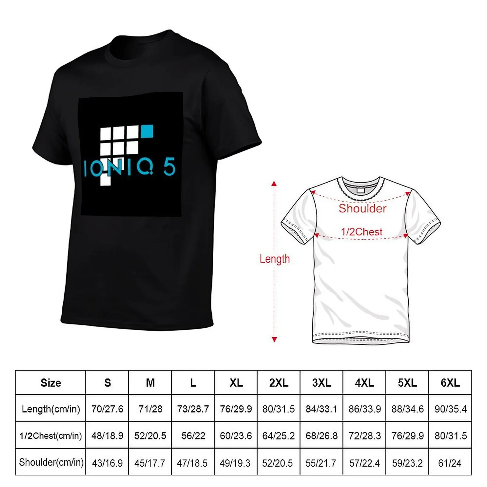 Ioniq 5 - fully charged T-Shirt man t shirt designer t shirts for man pack white t shirts for man graphic vintage T-shirt