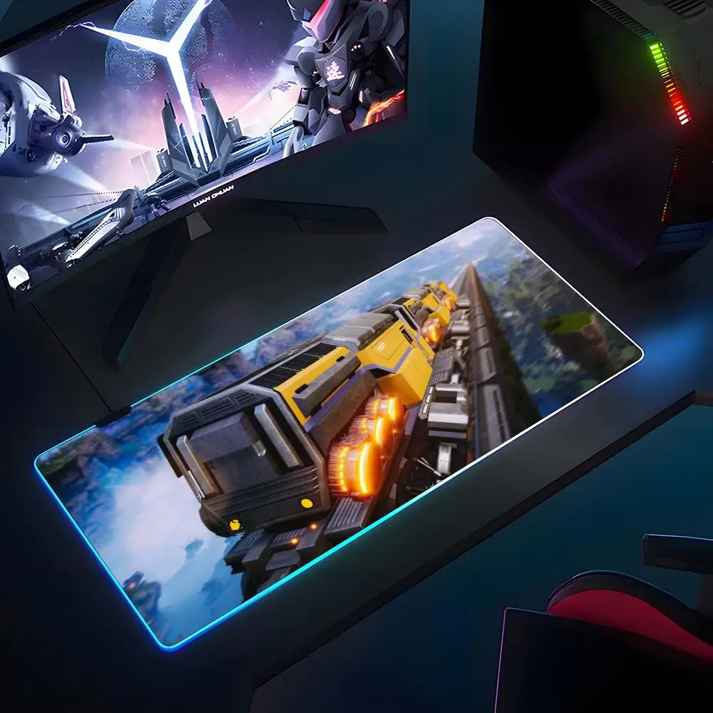 

Игровой коврик для мыши Satisfactory, резиновый противоскользящий коврик для клавиатуры RGB, 40x90 см, коврик для мыши, игровые аксессуары, коврик для офисного компьютера XXL