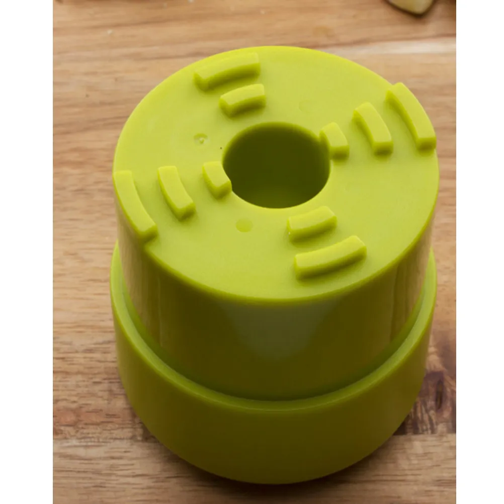 Prensa de Ajo, Trituradora de Ajo de Plástico de Grado Alimenticio Resistente con Contenedor de Almacenamiento Integrado, Tritura Ajo, Nueces y Aceitunas