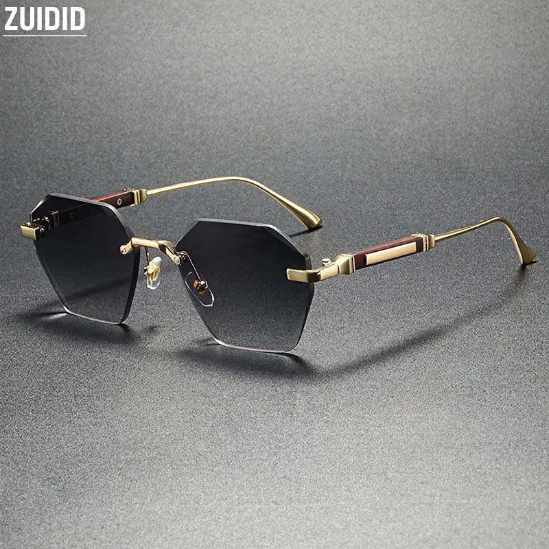 2026 Rimless Sunglasses Women Trend Luxury Fashion Glasses Sunglass Men Dropshipping Vintage Retro Shades Lentes De Sol Mujer