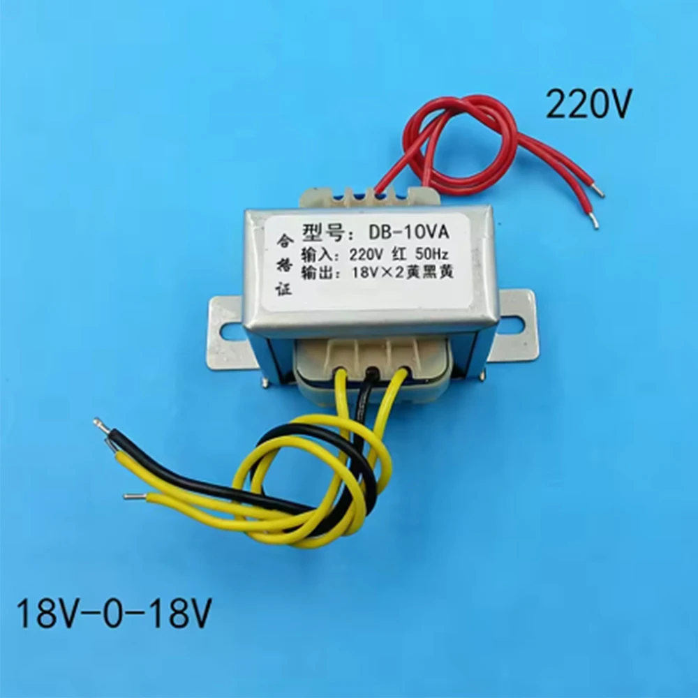 1Pcs 10W AC 220V/380V To AC 6V 9V 12V 15V 18V 24V EI48 Power Transformer Single Double Isolation DB-10VA  50/60Hz