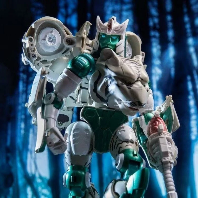 Transformacja Zabawka BW-10 BW10 Wersja Metalowa Białego Tygrysa Wojownika Beast Man Figurka Akcji Oryginalne Opakowanie Model Kolekcjonerski Prezent