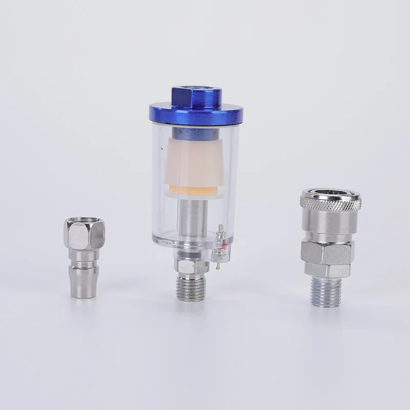 1/4 Inch Air Compressor Oil Water Separation Filter Pneumatic Parts Water Oil Separator Spray Paint Gun For Moisture Air Filters